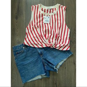 Zara | Knotted Crop Tank Top